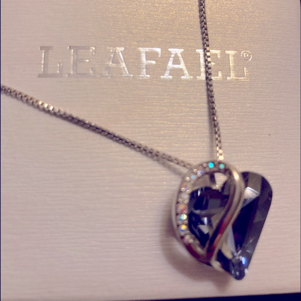 Leafael Infinity Love Heart Pendant Necklace